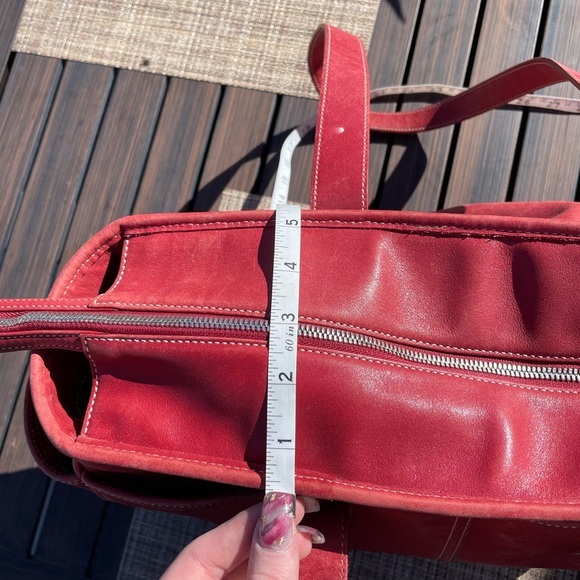 Coach Red Leather Bag - Picture 3 of 11